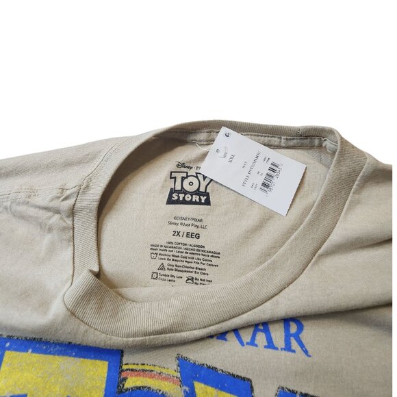 Disney Pixar Toy Story Men's Character‎ Group Woody Jessie Beige Shirt 2XL - Picture 6 of 7